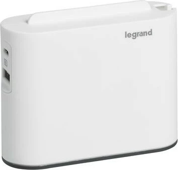Kasë Legrand 049401, 2x2P, USB Type-A + Type-C, mbajtëse për celular, bardhë/gri