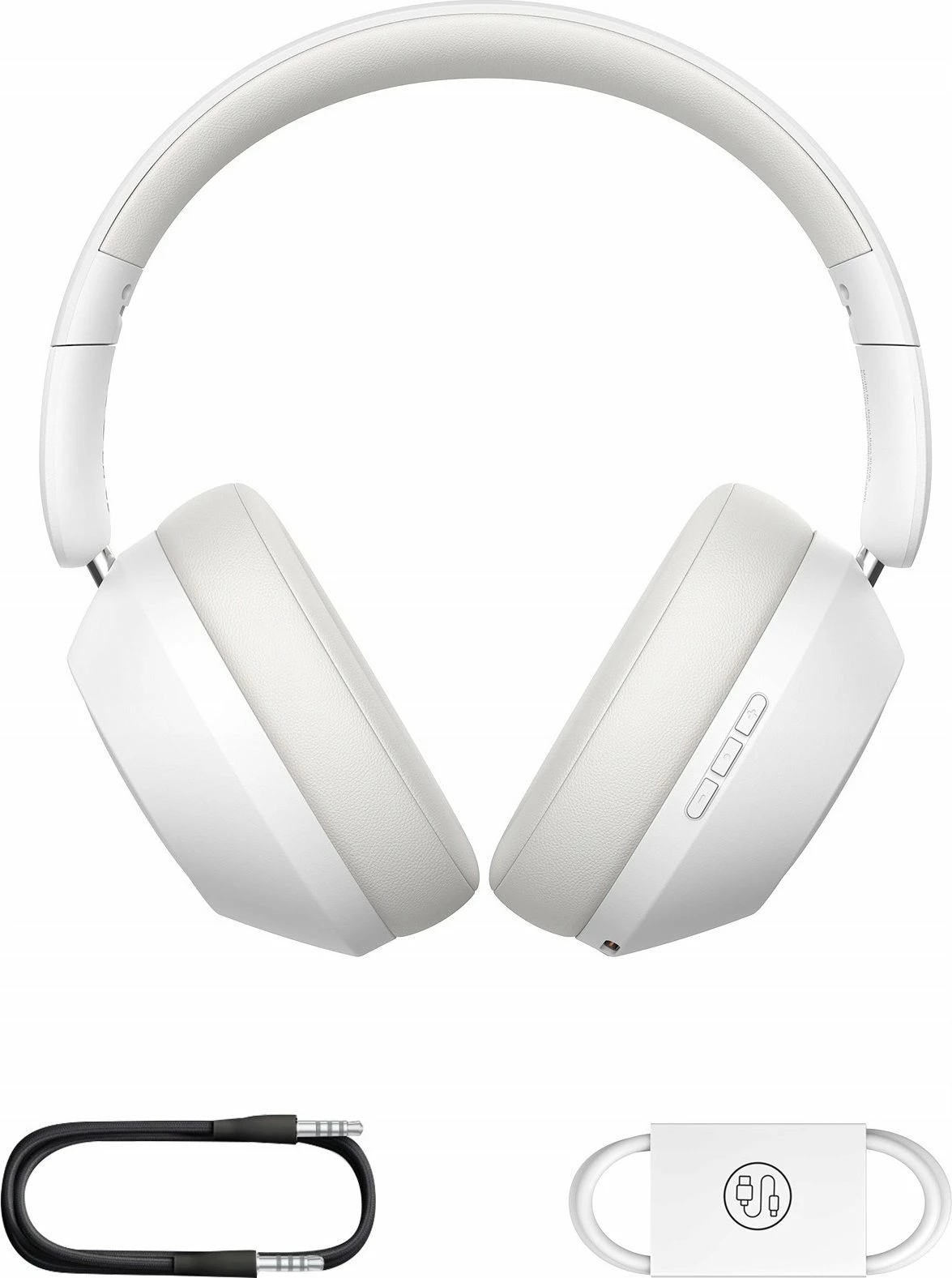 Kufje Baseus Boss 30 Max, Bluetooth 5.3, ANC/ENC, 50h, USB-C, e bardhë