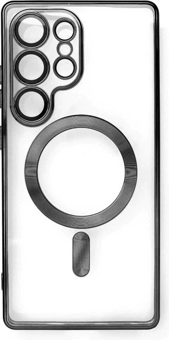 Mbështjellës Hurtel Electroplated Case me MagSafe për iPhone 16e, i zi