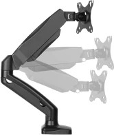 Krah monitori ICYBOX IB-MS303-T, deri 27\", VESA 75x75/100x100, gas spring, max 6.5 kg, i zi
