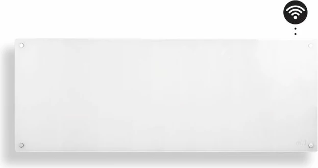Radiator panel konveksioni MILL GL1200WIFI3 1200W Wi-Fi panel xhami për mur, i bardhë