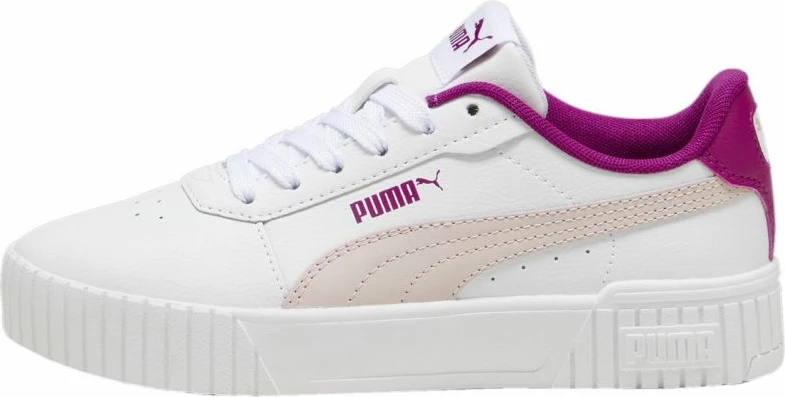 Atlete fëmijë Puma, të bardha dhe rozë