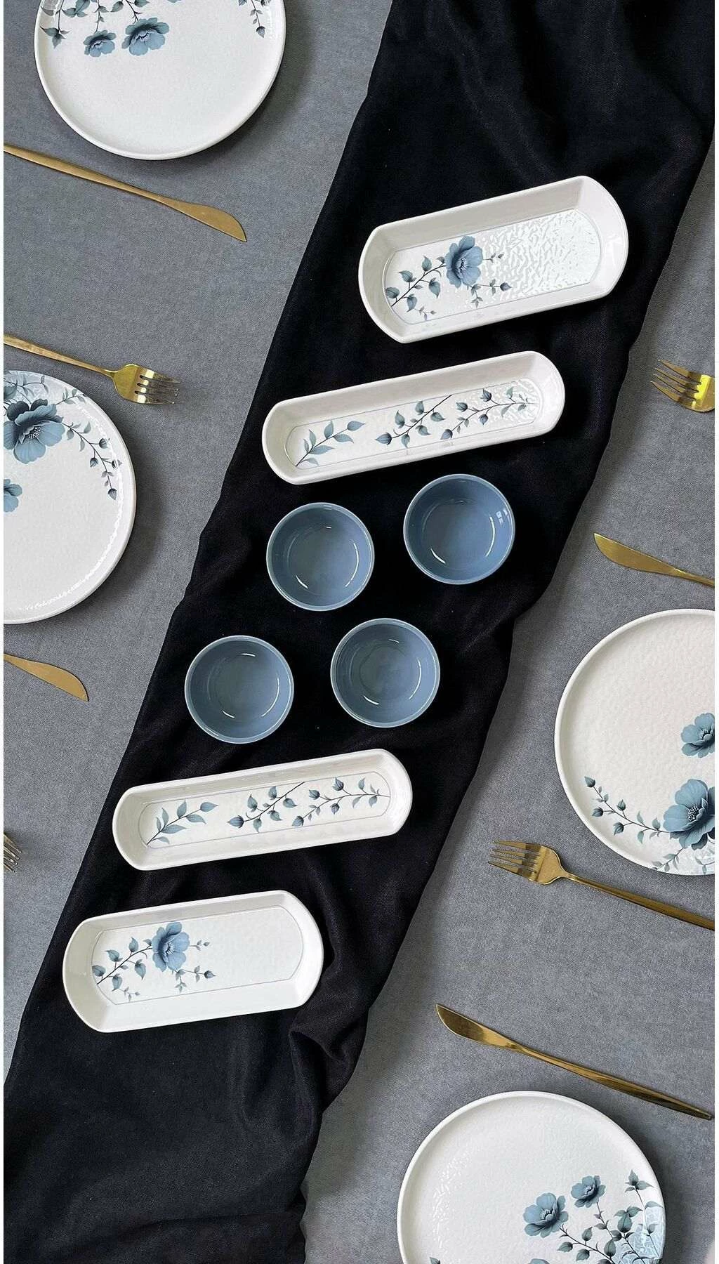 Set mëngjesi 14 pjesësh, Hermia Concept, GumusRolyefli14