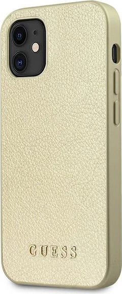 Mbështjellës Guess Iridescent për iPhone 12 mini, Gold