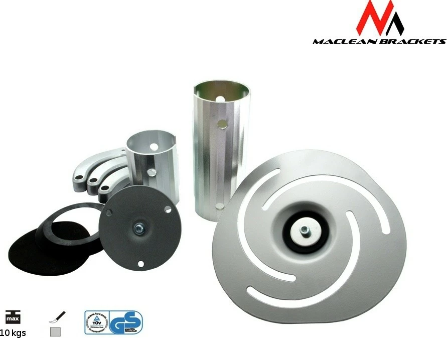 Mbajtës tavani për projektor Maclean MC-515 S, 80-170mm, 10kg, Gri