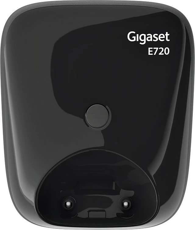 Telefon Gigaset E720, Analog/DECT, Mbajtës pa tel, 200 kontakte, ID thirrës, SMS, Ngjyrë e zezë