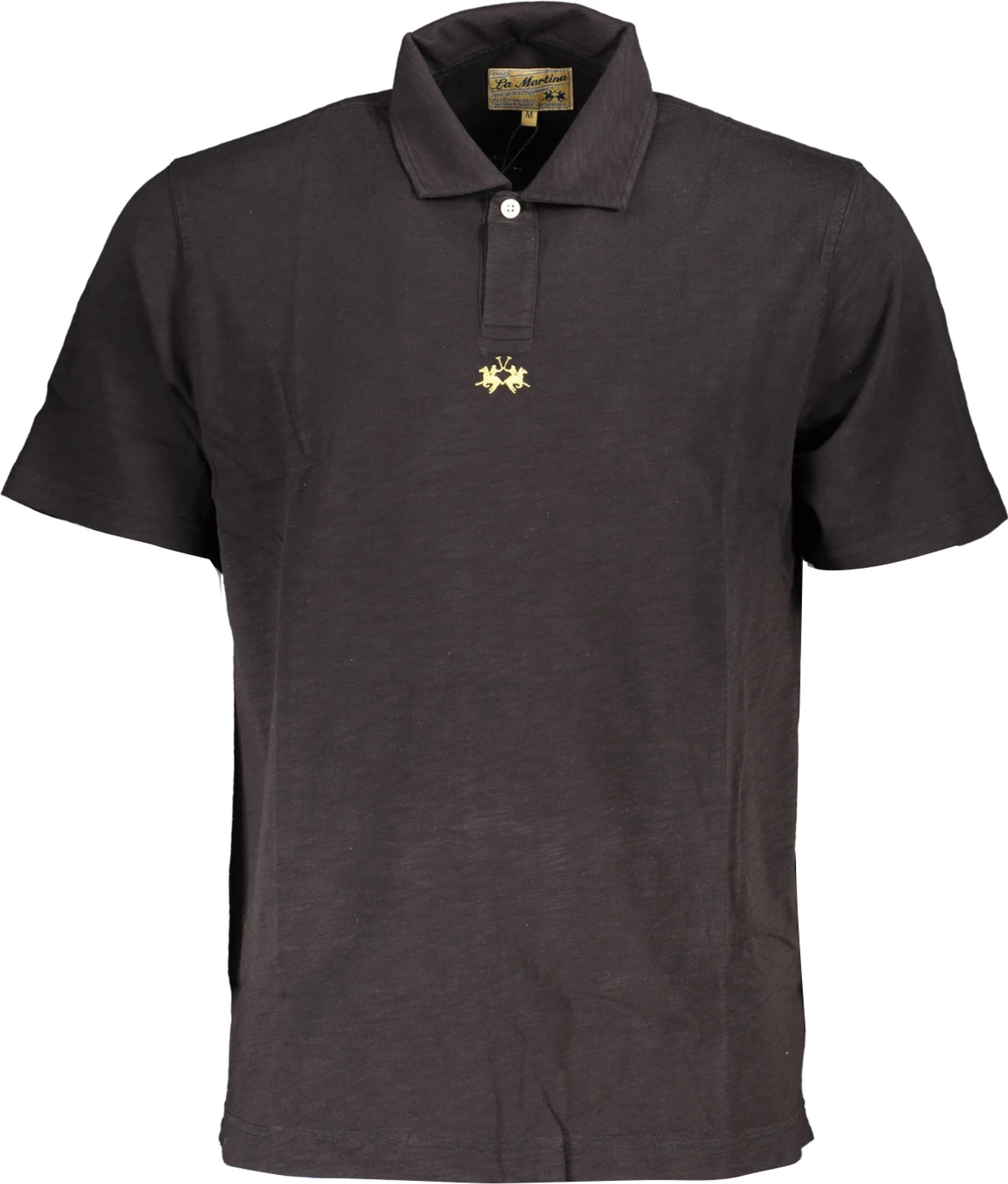 Maicë polo për meshkuj LA MARTINA, e zezë