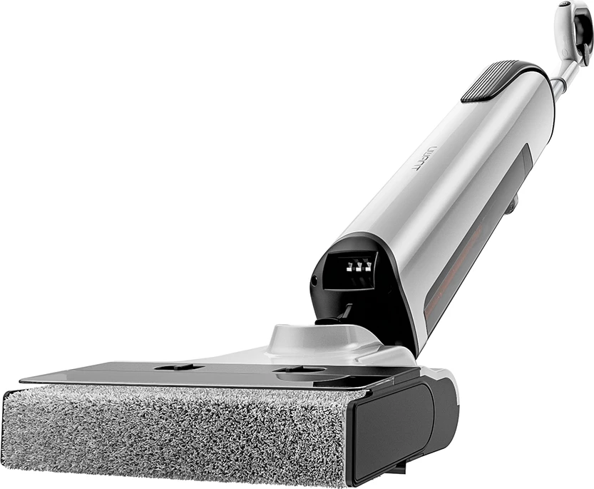 Fshesë elektrike në këmbë UWANT D700 me funksion larjeje dhe stacion karikimi, e bardhë