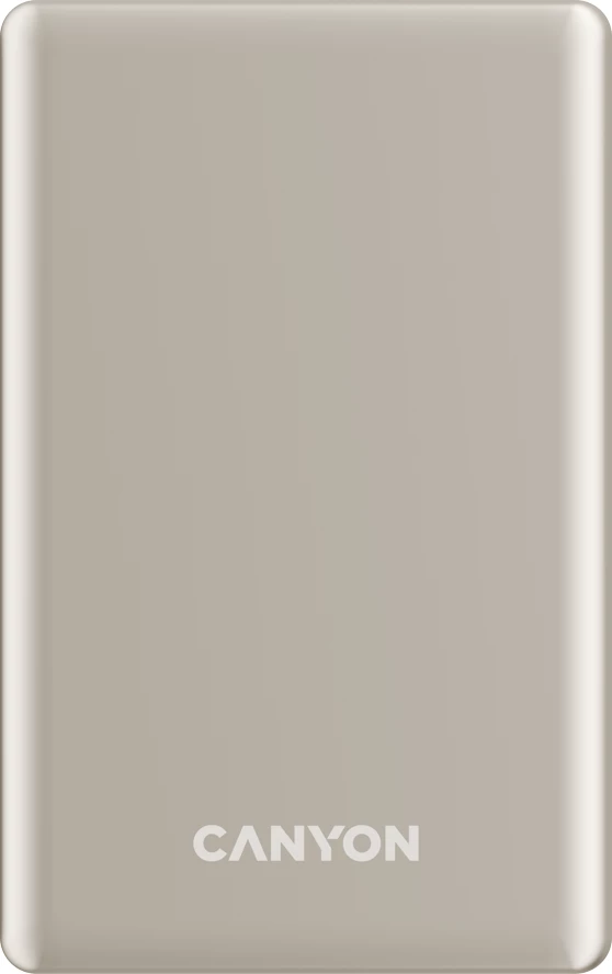 Power bank CANYON OnPower 510 10000 mAh PD 20W magnetik (MagSafe) wireless 15W, Beige