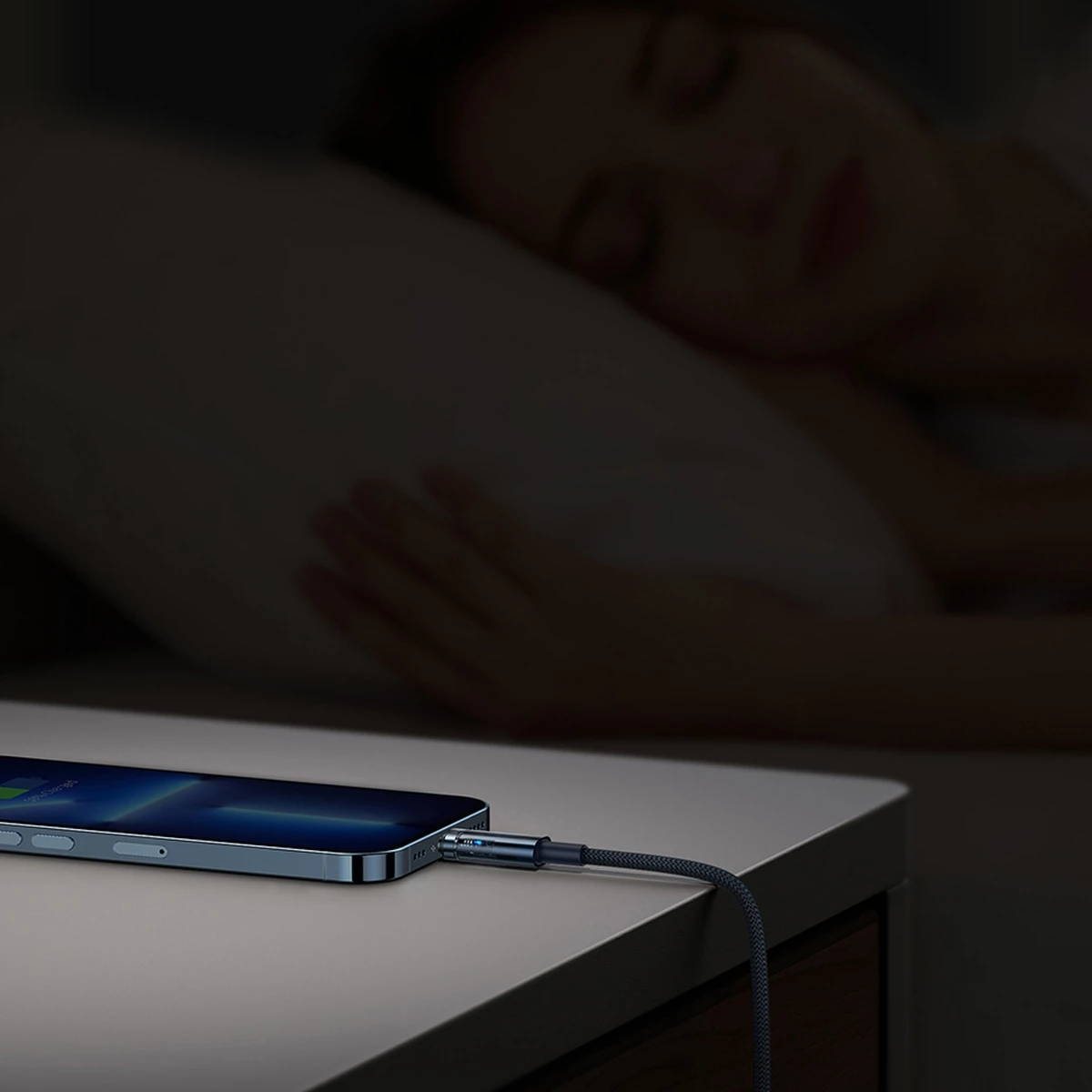 Kabllo Baseus Explorer USB-C në Lightning, 1m, 20W, Kaltër