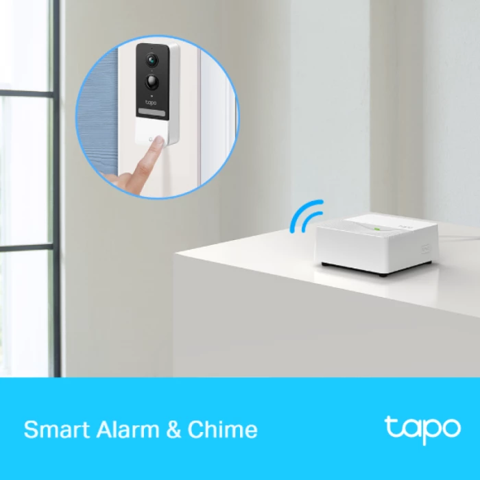 Hub smart, TP-LINK Tapo H200, 64+4 pajisje, microSD deri 512GB, Wi‑Fi 2.4GHz, e bardhë