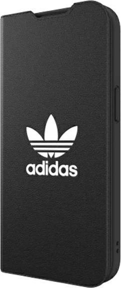 Mbështjellës Adidas OR Booklet Case BASIC për iPhone 13, 6.1", zi-bardhë