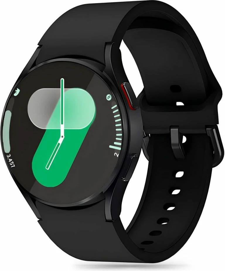 Rrip silikoni Tech-Protect për Samsung Galaxy Watch 4/5/5 Pro/6/7/FE, i zi