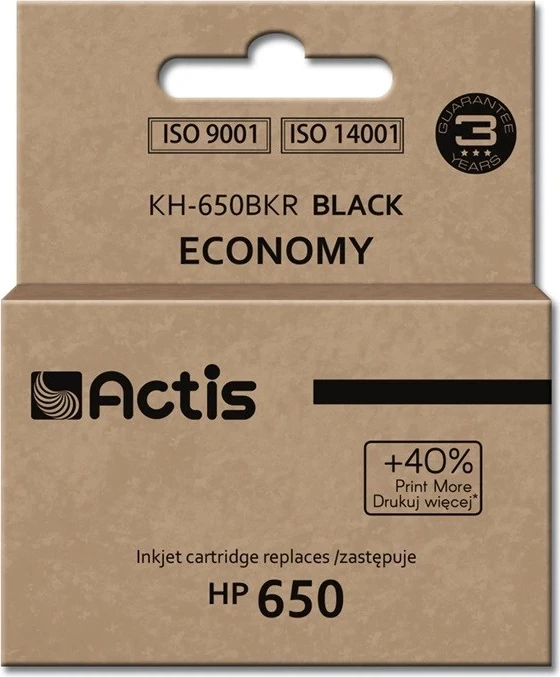 Ngjyrë zëvendësuese Actis KH-605BKR për printer HP, e zezë 