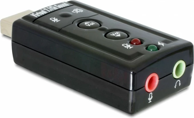 Adapter audio USB DeLOCK 63926, 7.1 kanale, 24 bit, i zi