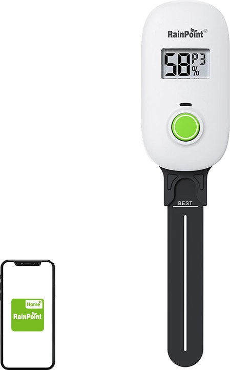 Matës lagështie toke RainPoint HCS026FRF me WiFi, i bardhë