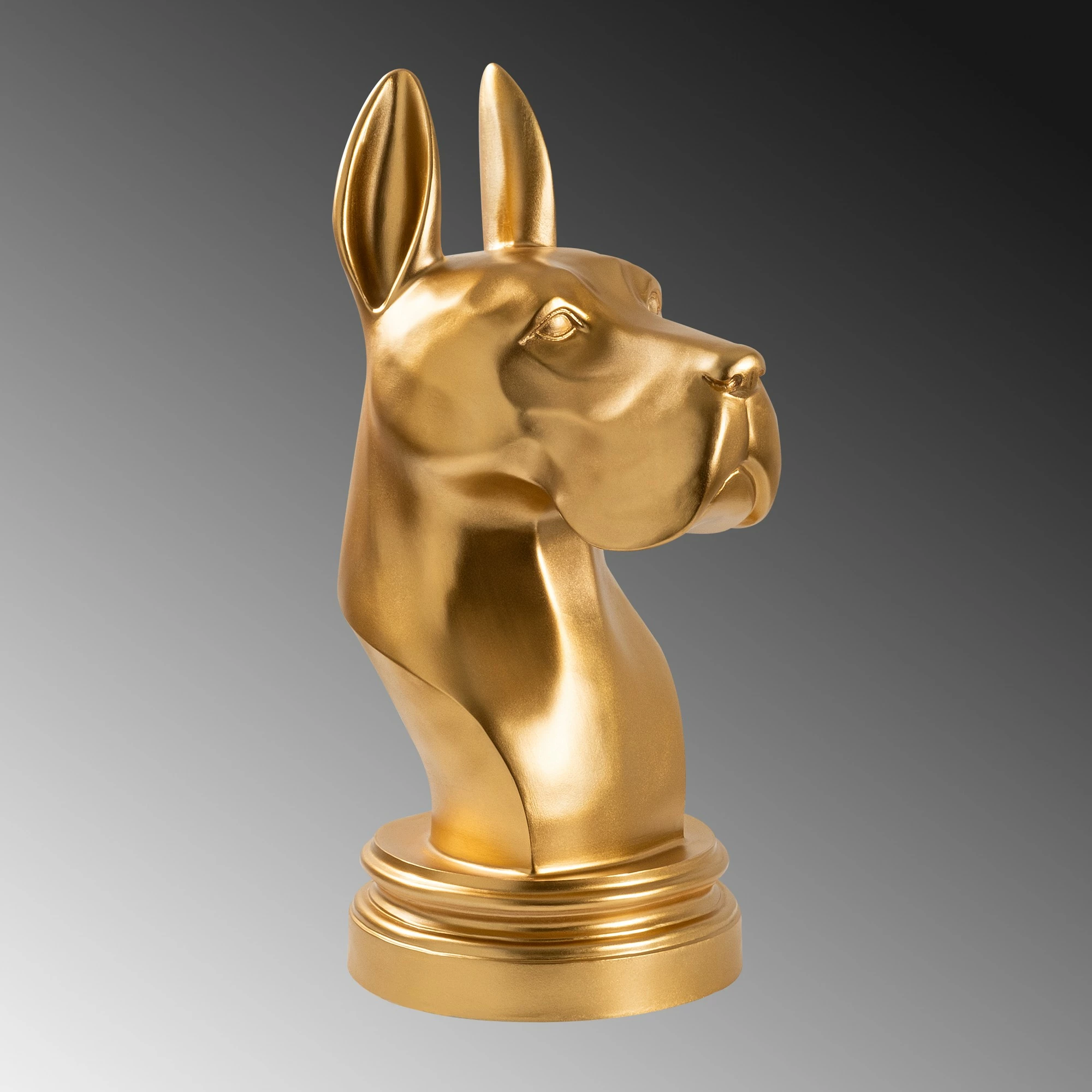 Objekt dekorativ Danua Dog, ngjyrë ari, Evila Originals, 29x34x65cm