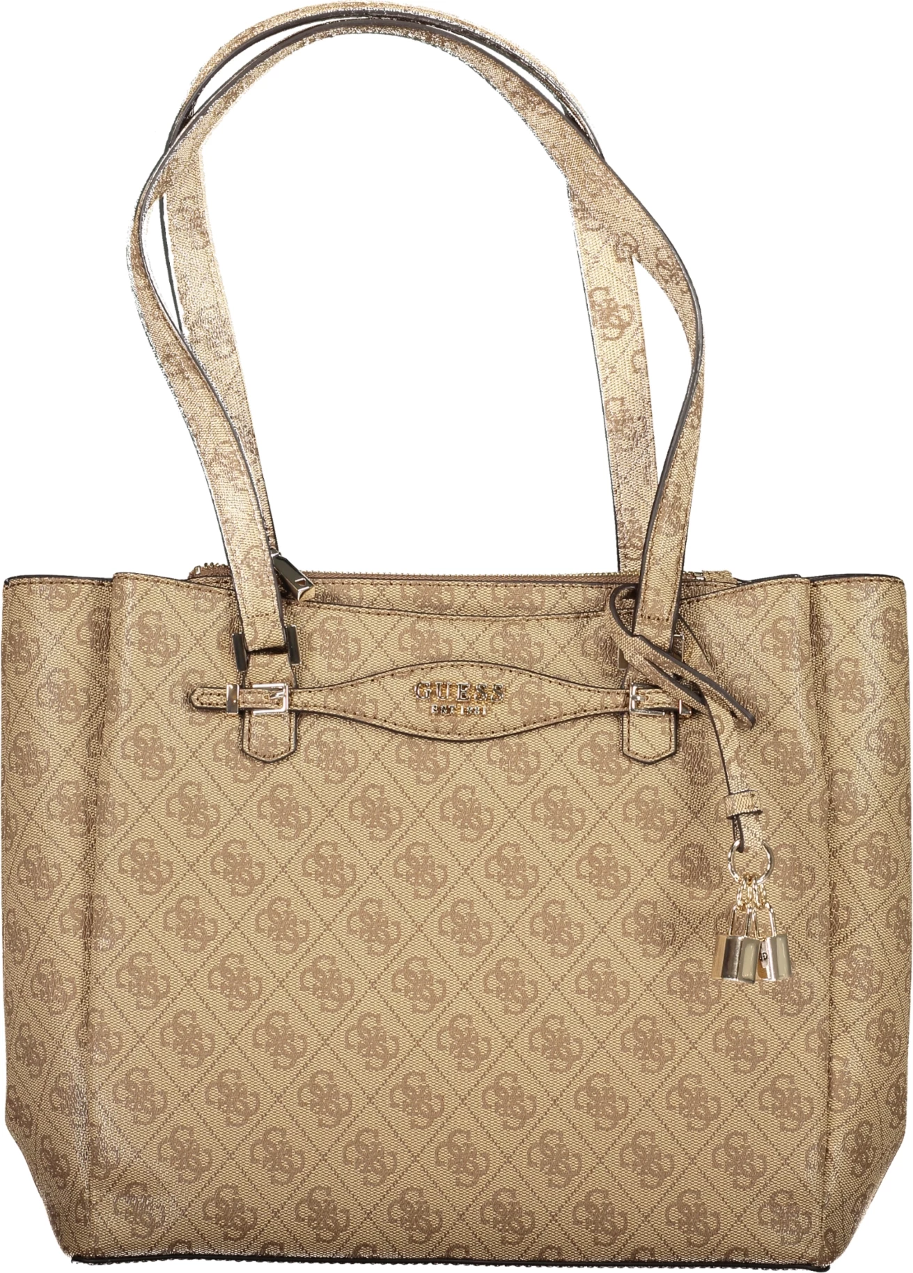 Çantë për femra GUESS JEANS Katya, bezhe