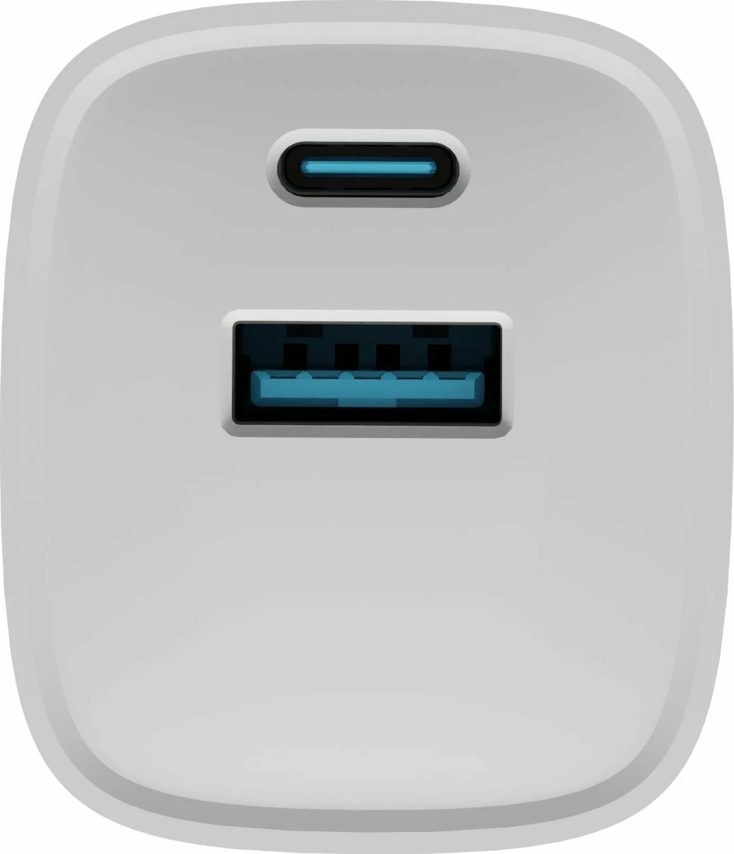 Karikues GaN Natec Ribera NUC-2140 30W 1x USB-A 1x USB-C, i bardhë