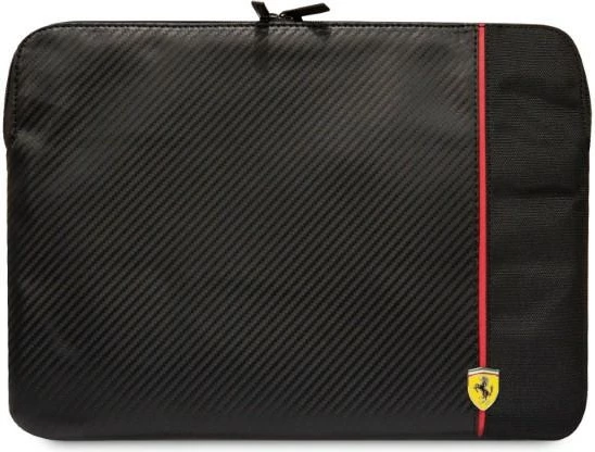 Mbështjellës laptopi Ferrari Carbon & Smooth, 14 inç, i zi