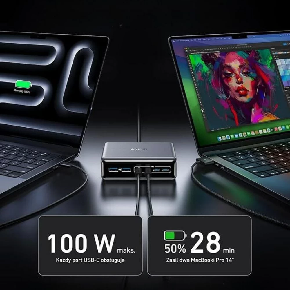 Karikues Anker Prime GaN 2x USB-A 4x USB-C PD 200W, Zi