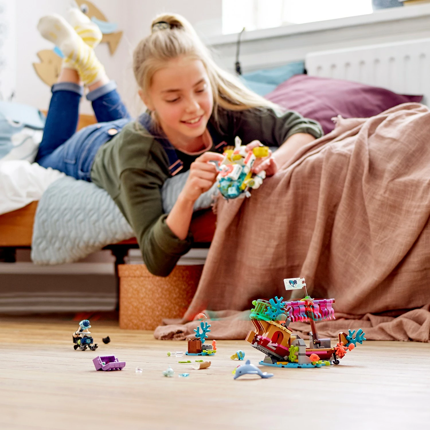 Set ndërtimi LEGO Friends Dolphins Rescue Mission 41378, 363 pjesë, shumëngjyrësh