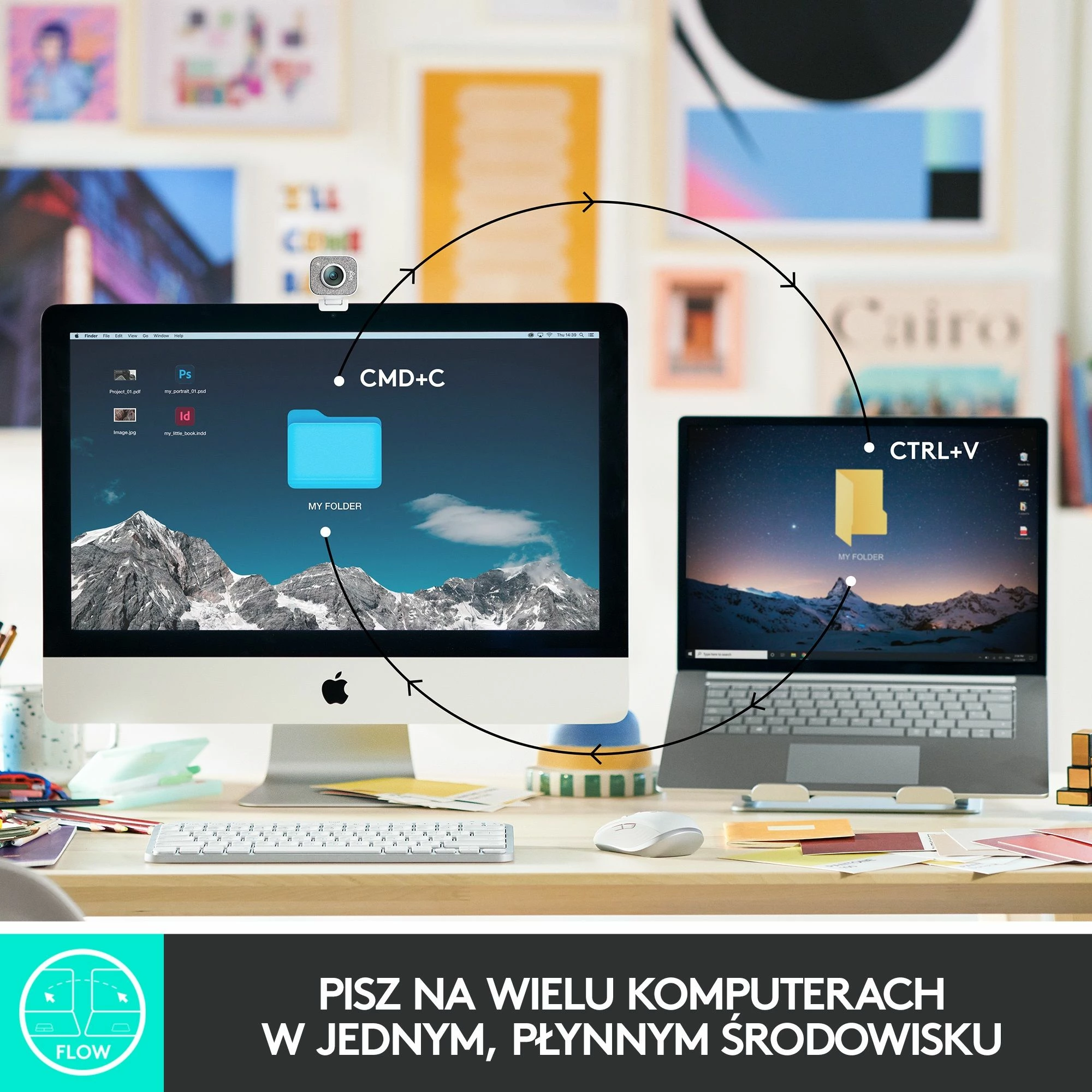Tastierë Logitech MX Keys Mini 920-010498, wireless Bluetooth, e ndriçuar, US INTL layout, rikarikueshme USB-C, Graphite