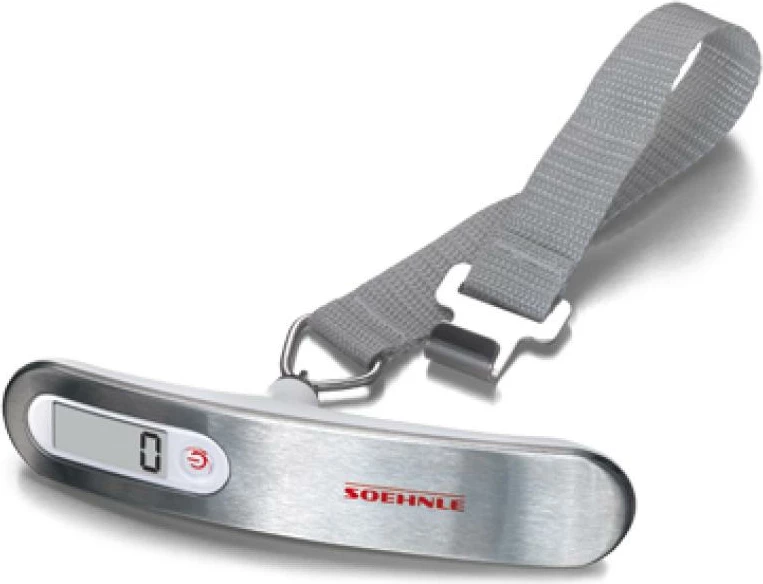 Peshore bagazhi, Soehnle, 66172, kapacitet 50 kg, saktësi 100 g, LCD, funksion tare, silver