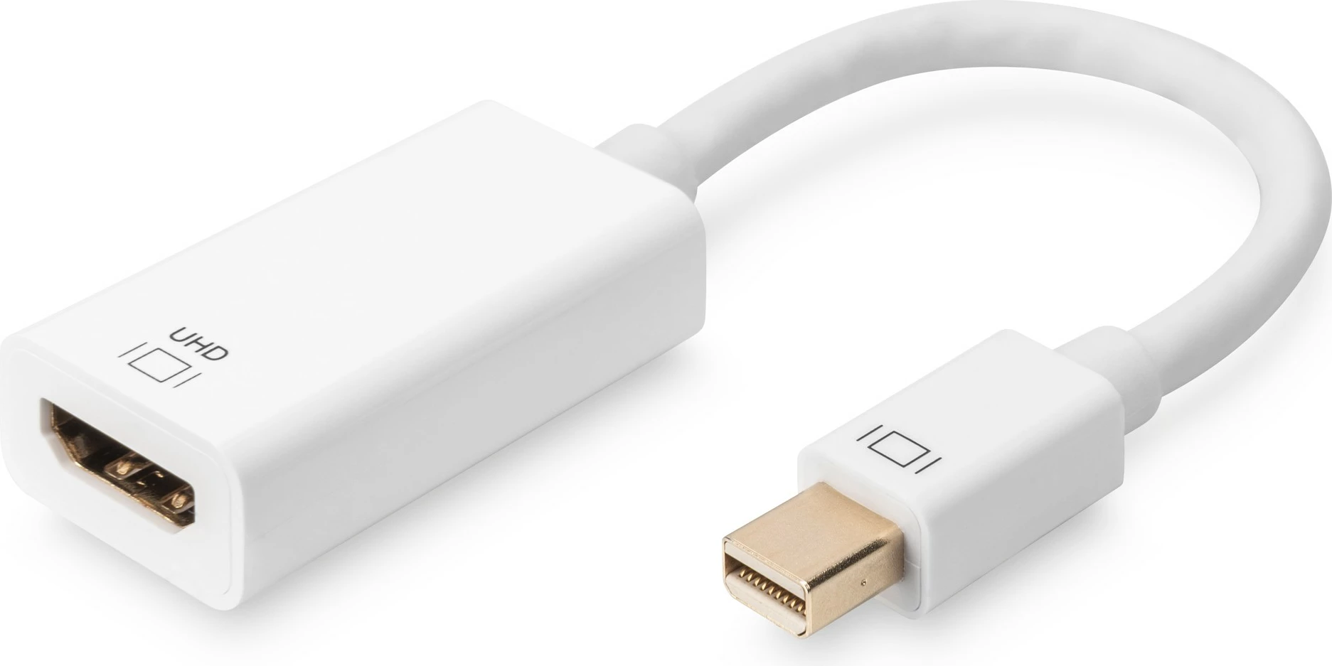 Adapter Mini DisplayPort në HDMI Digitus, 0.2m, 4K, i bardhë