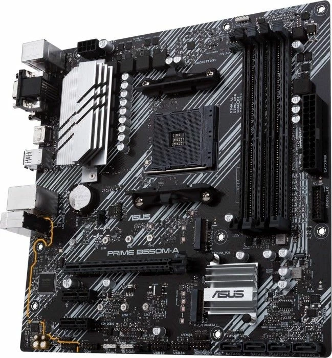 Pllakë amë Asus PRIME B550M-A, chipset AMD B550, mATX, DDR4 deri 128GB