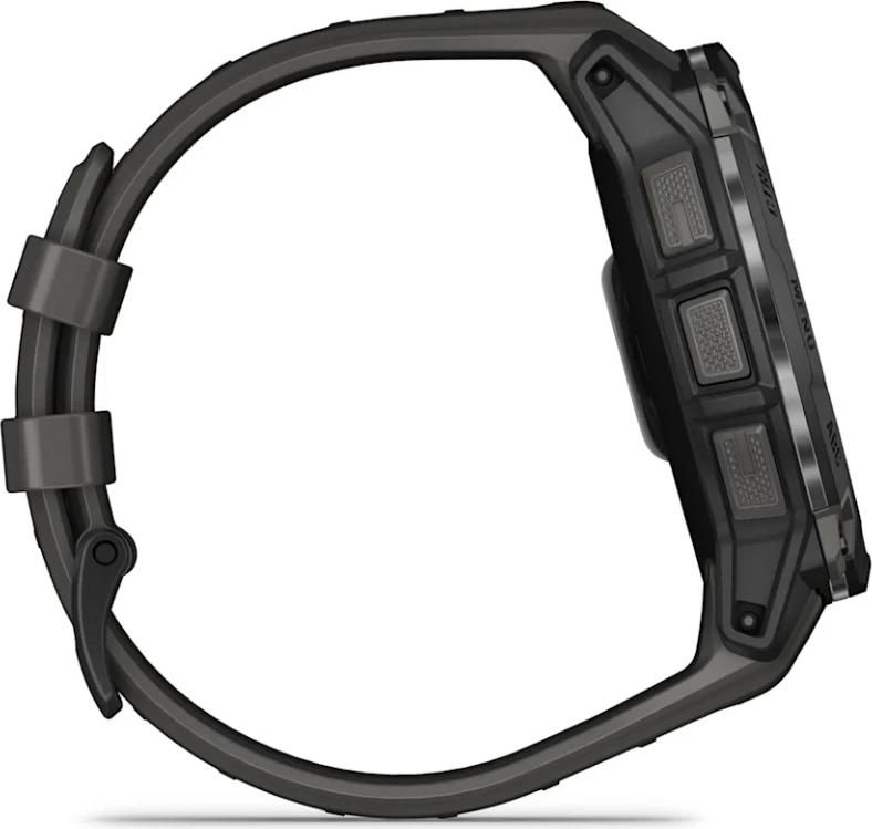 Smartwatch Garmin Instinct® 3 AMOLED, Black with Charcoal Silicone Strap, 50 mm