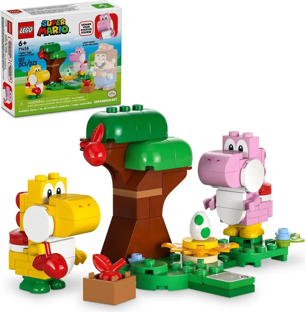 Set LEGO Super Mario 71428, Yoshi's Egg-Cellent Forest