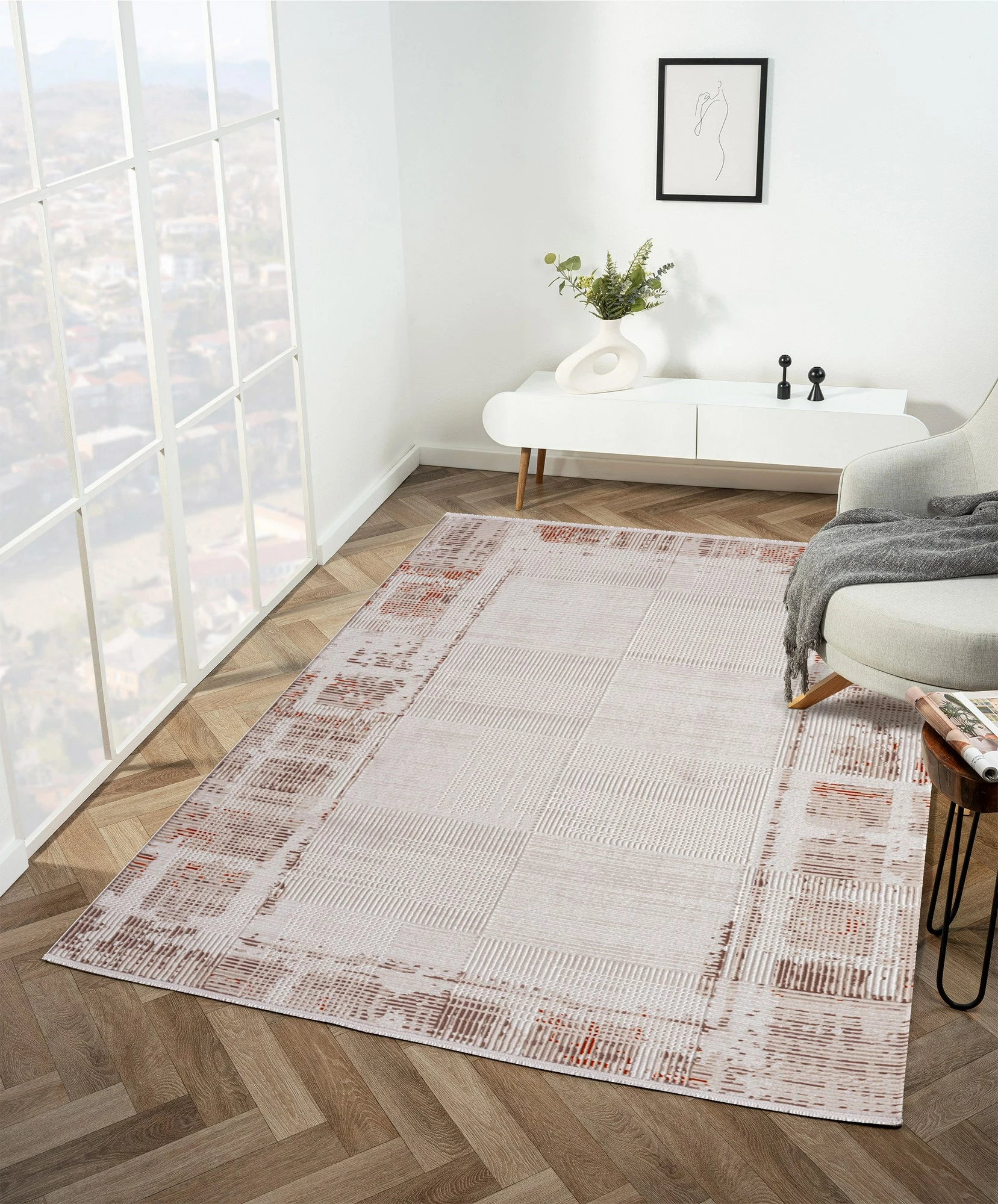 Qilim Conceptum Hypnose, Elex 5202, 100x200cm, ngjyrë bezhë