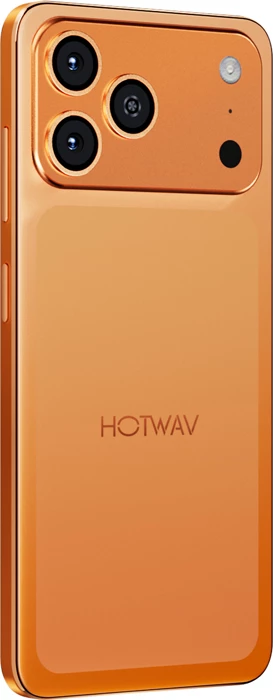 Celular HOTWAV A17 Pro Max 4GB/128GB 6.75" 120Hz Android 15, Dual SIM/SD, USB-C, portokalli
