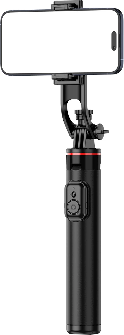 Shkop selfie me tripod, Wozinsky WC1Y2S, 1.31 m, kontrollues Bluetooth 5.2, filetë 1/4", i zi