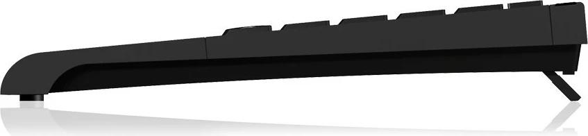 Tastierë mini KeySonic ACK-595C+, USB, membranë, QWERTY, e zezë