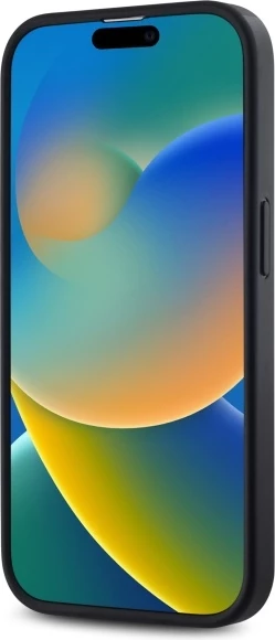 Mbështjellës DKNY Plain Logo MagSafe për iPhone 14 Pro, i zi