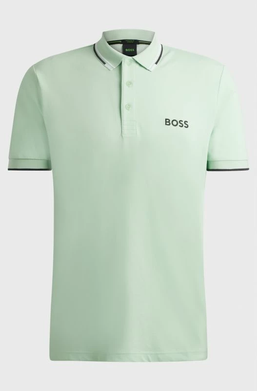 Maicë polo për meshkuj Boss, e gjelbër
