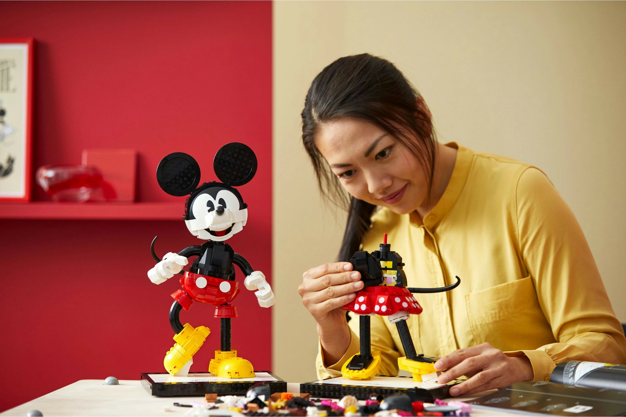 Set ndërtimi LEGO Classic Mickey Mouse & Minnie Mouse, 1739 pjesë, plastikë