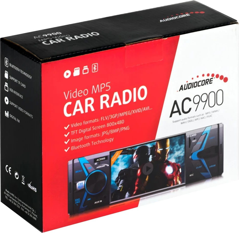 Radio veture AUDIOCORE AC9900, USB, AUX, SD
