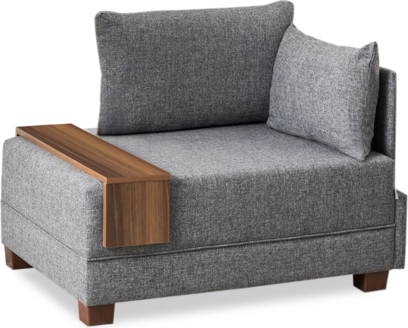 Karrige Fly një vendëshe, ngjyrë gri, Atelier del Sofa, krah i djathtë