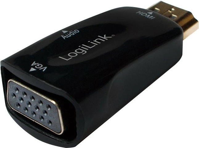 Adapter HDMI në VGA LogiLink CV0107, Full HD 1080p, i zi
