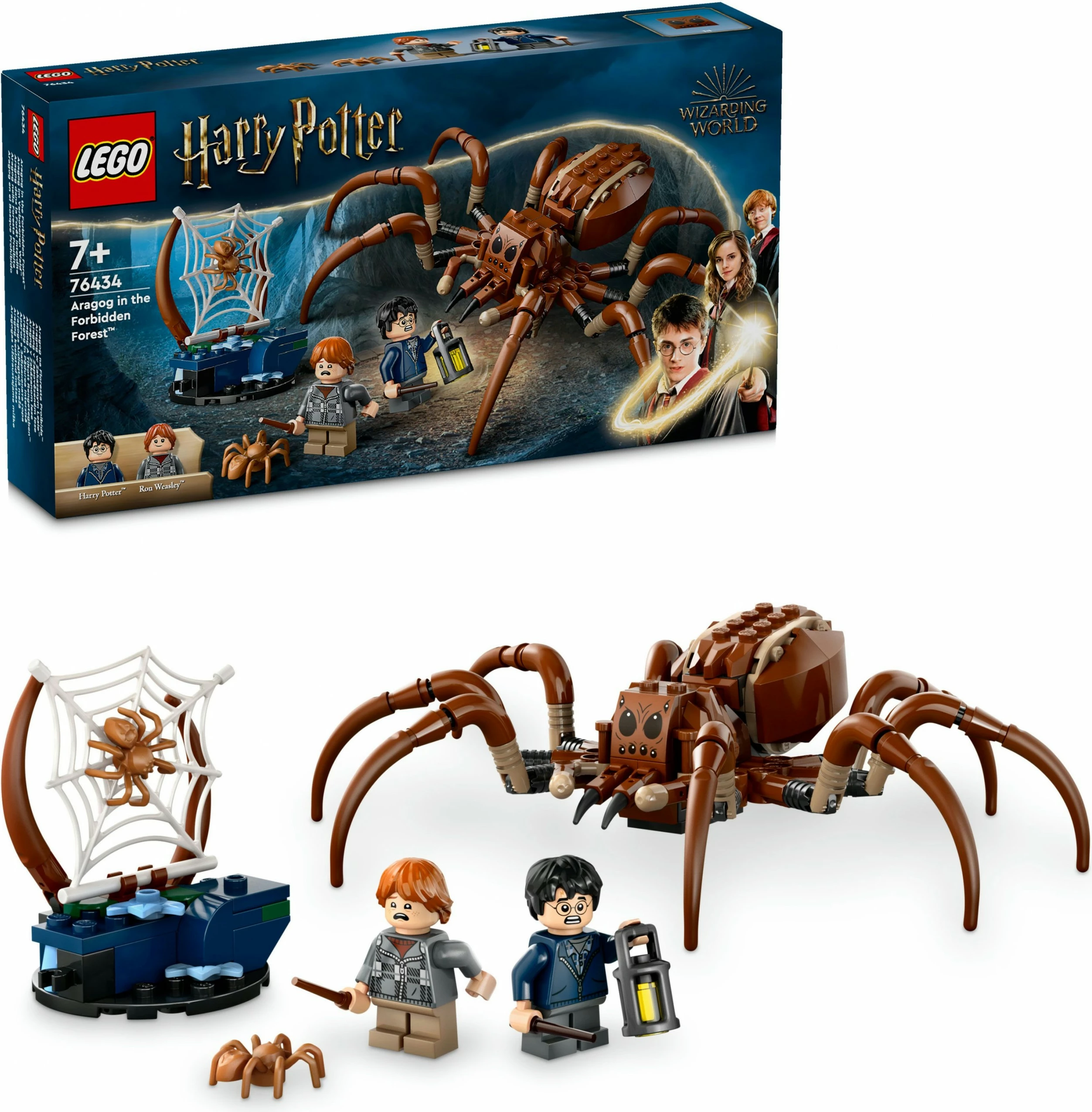 Set ndërtimi LEGO Harry Potter Aragog në Pyllin e Ndaluar, 195 pjesë, Multingjyrësh