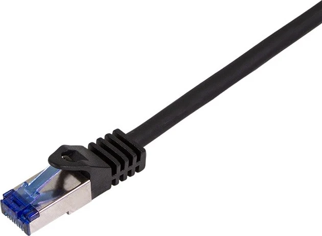 Kabel LogiLink RJ-45 S/FTP 0.25m, kat6a, i zi
