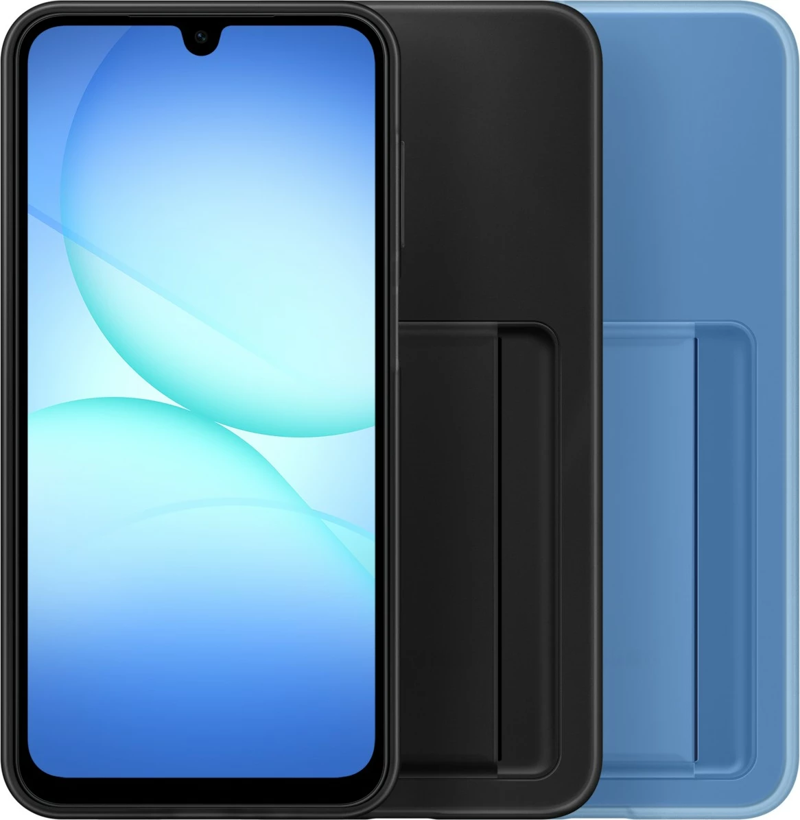 Mbështjellës Samsung Galaxy A17 Card Slot, transparent, blue