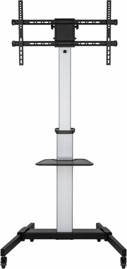 Mbajtës mobil për TV ART STO S-11-AL, për 37-86 inç, 50kg, alumini, zi/argjendtë