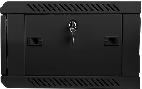 Kasë muri Lanberg WF01-6404-10B, 19 inç, 4U, xham, e zezë