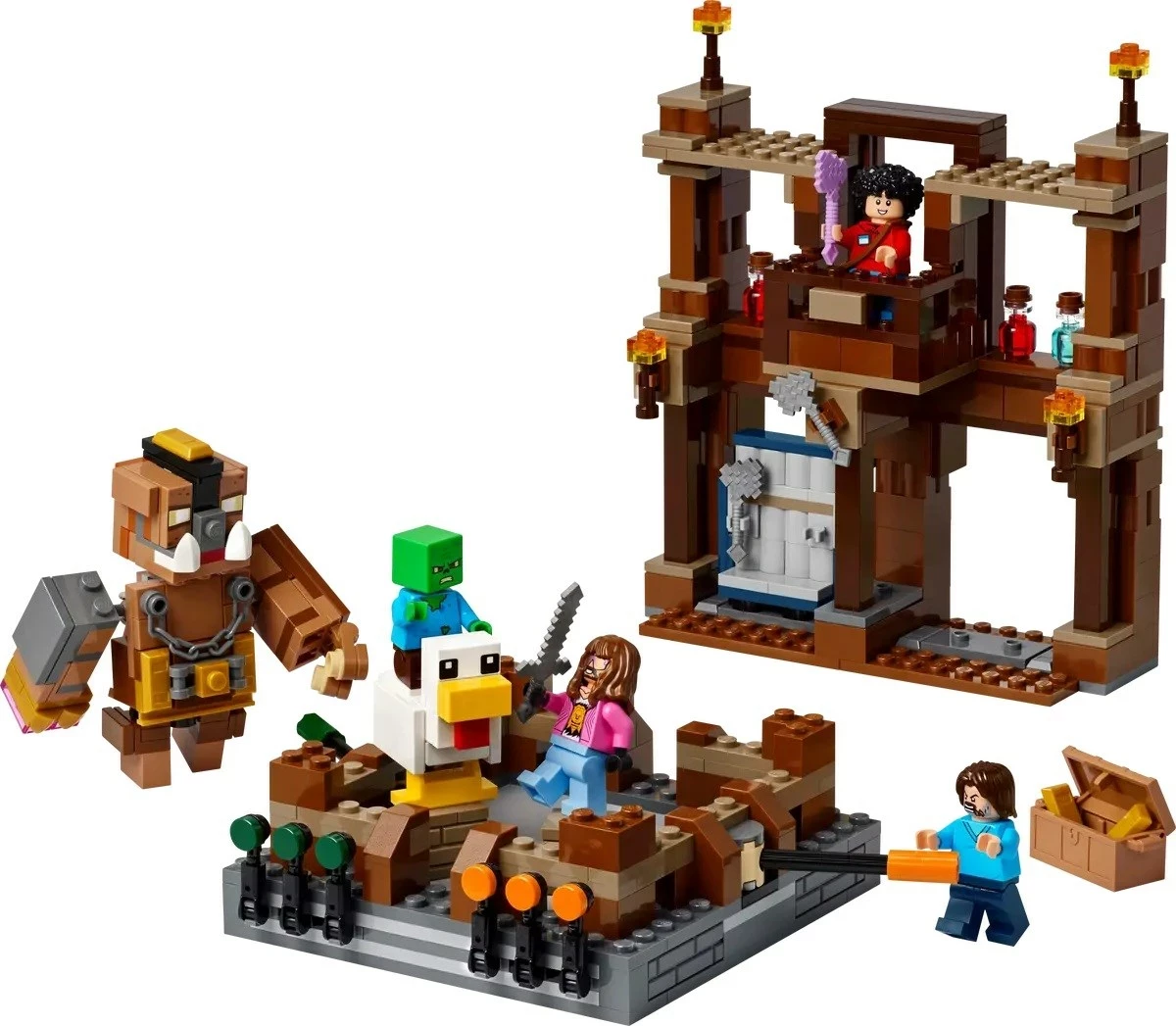 Set LEGO Minecraft 21272 Woodland Mansion Fighting Ring