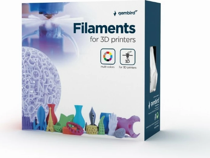 Filament 3D Gembird PLA Plus 1.75mm, i kuq