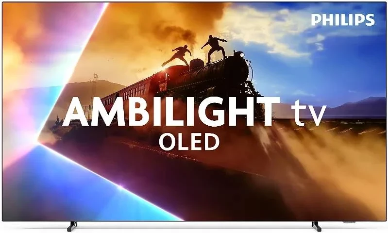 Televizor, Philips 77OLED770/12 77" OLED UHD, Ambilight, Smart (Titan OS), 120 Hz